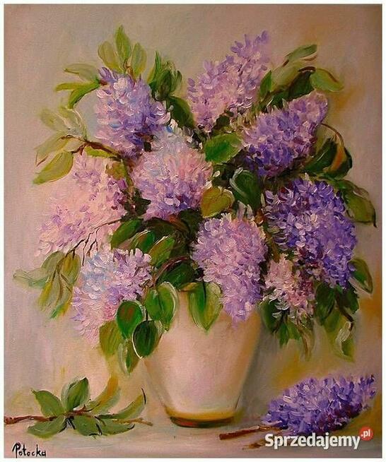 Bzy obraz olejny 50-60cm dostępny