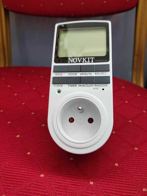 Programator czasowy Gniazdo Zegar Sterujący Timer Cyfrowy