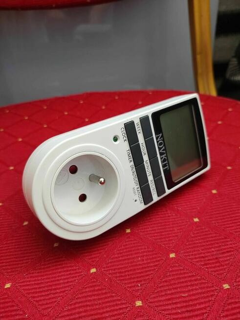 Programator czasowy Gniazdo Zegar Sterujący Timer Cyfrowy