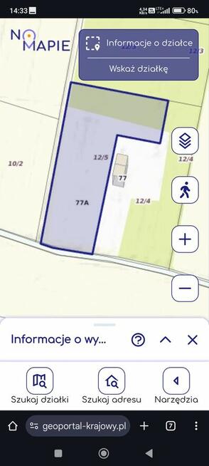 Działka budowlana 0.329 ha Majdan Mętowski