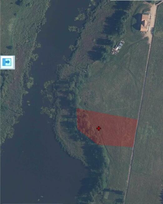 Działka z linią brzegową jeziora Wygryny w Wygrynach