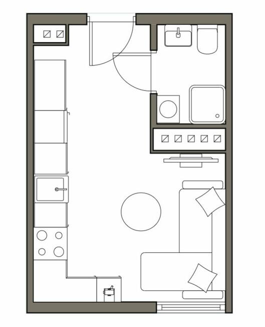 Garsoniera w stanie deweloperskim - ul. Skałeczna - Kraków