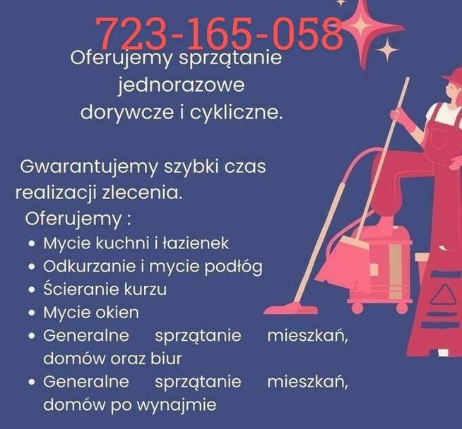 Sprzątanie mieszkań domów okien lokali po wynajmie remoncie
