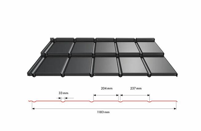 Blachodachówka płaska Izi
