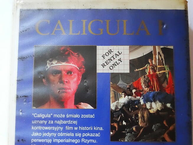 Film Caligula dwie części na dwu kasetach VHS
