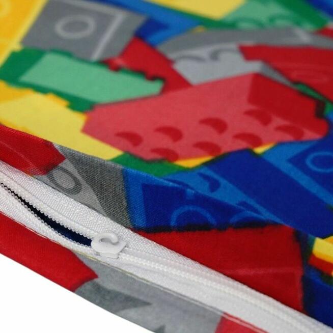 Bawełniana Poszewka Na Poduszkę – kolorowe klocki do zabawy