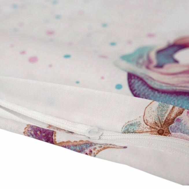 Bawełniana Poszewka Na Poduszkę – syrenki i podwodny zamek