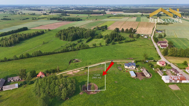 Szymany - urokliwa działka pod zabudowę zagrodową