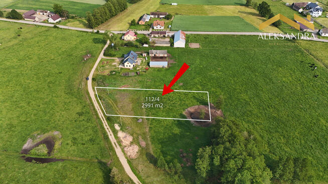 Szymany - urokliwa działka pod zabudowę zagrodową