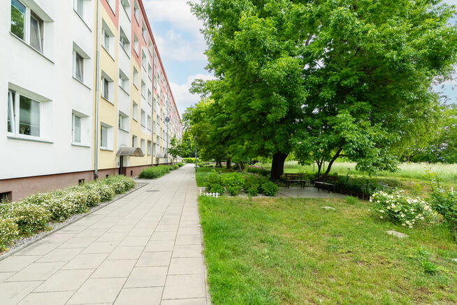 2 pokoje z balkonem w niskim bloku