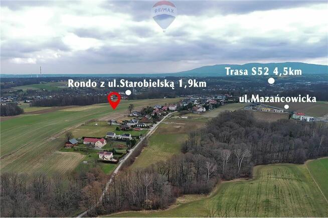 Działka w cichym i spokojnym miejscu.