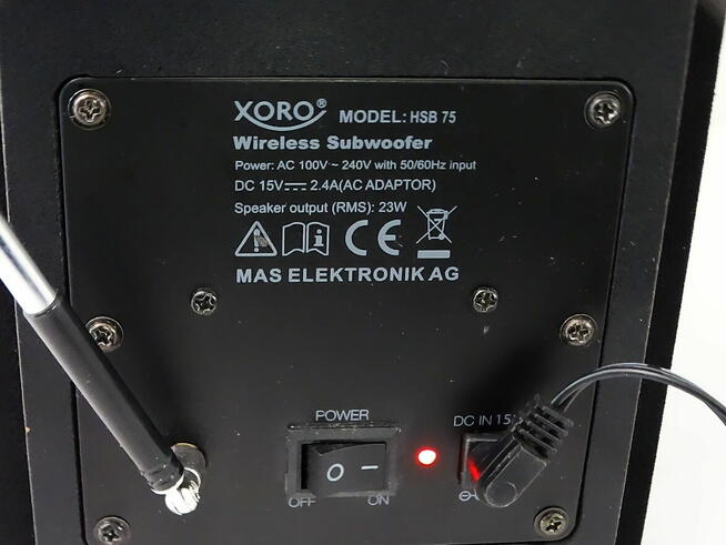 Xoro HSB 75 soundbar z subwooferem, moc 48 W i system audio