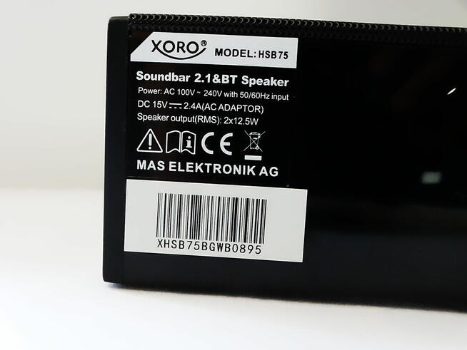 Xoro HSB 75 soundbar z subwooferem, moc 48 W i system audio