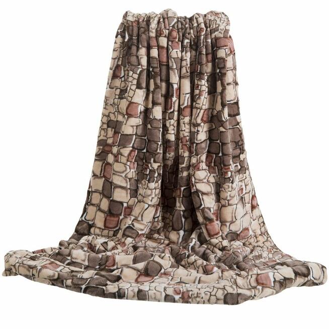 koc akrylowy 160x210 ciepły gruby pled pokrowiec narzuta