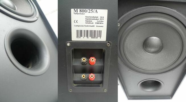 Subwoofer Teufel M800/25/A 150W RMS 2x8om pasywny Bass Refle