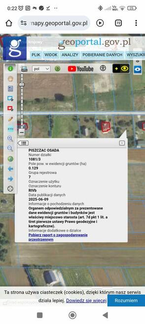 Działka rolna z możliwością zabudowy