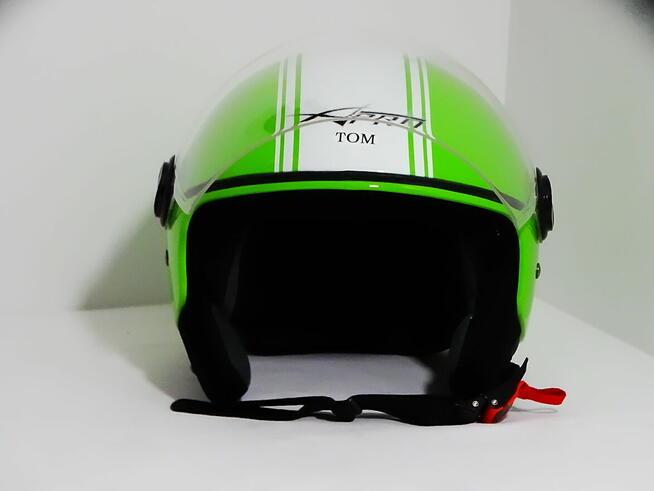 A-Pro Otwarty Twarz Zielony kask motocyklowy roz. L