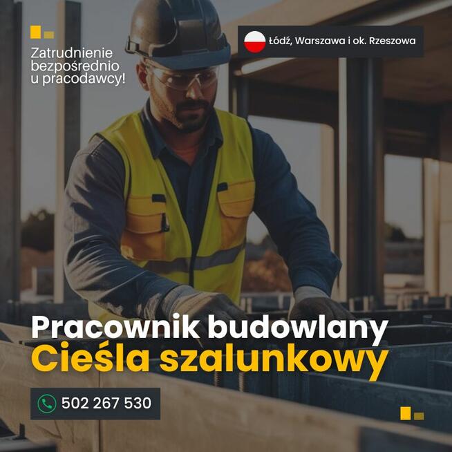 Pracownik budowlany: Cieśla szalunkowy.