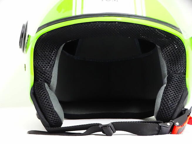 A-Pro Otwarty Twarz Zielony kask motocyklowy roz. L