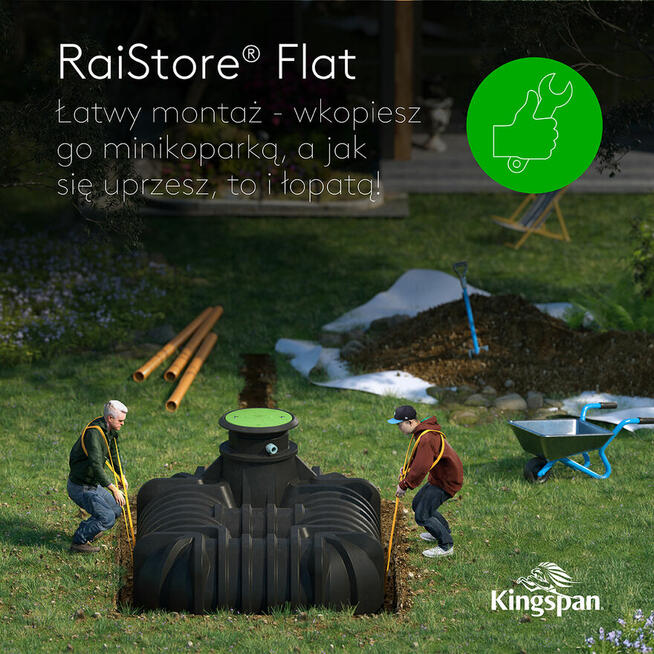 Zbiornik 5000 L do magazynowania deszczówki tani montaż, wys