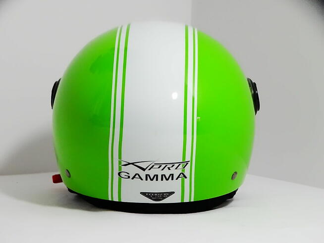 A-Pro Otwarty Twarz Zielony kask motocyklowy roz. L