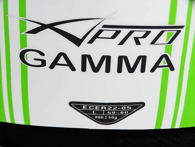 A-Pro Otwarty Twarz Zielony kask motocyklowy roz. L