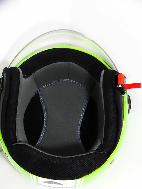 A-Pro Otwarty Twarz Zielony kask motocyklowy roz. L