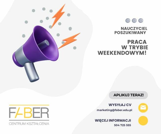 Nauczyciel Terapii Zajęciowej poszukiwany!