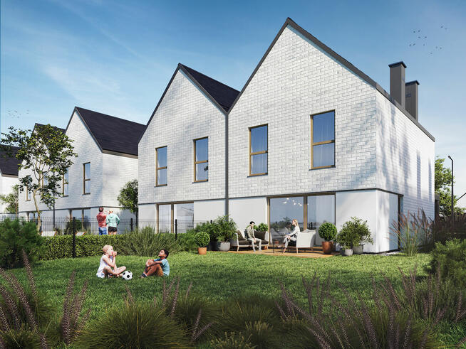 Słoneczny Sadków - bliźniak 4-pok. z garażem i ogródkiem