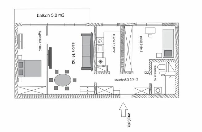 BEZPOŚREDNIO OD WŁAŚCICIELA, 3 pokoje, os, Prusa/ LSM