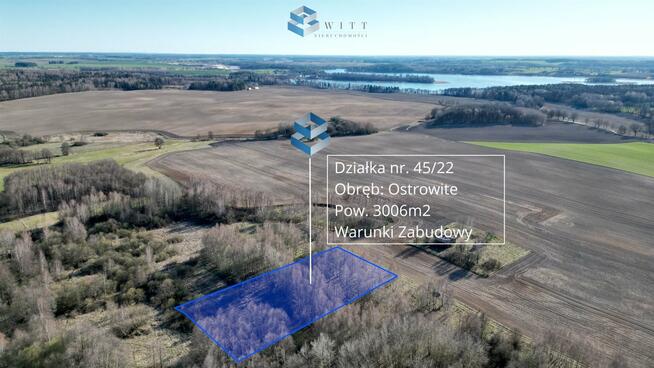 Działka budowlana Ostrowite gm. Dąbrówno
