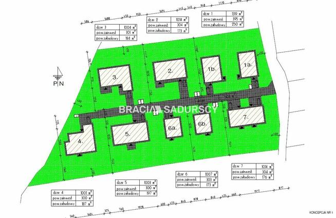 Działka inwestycyjna Podstolice gm. Wieliczka