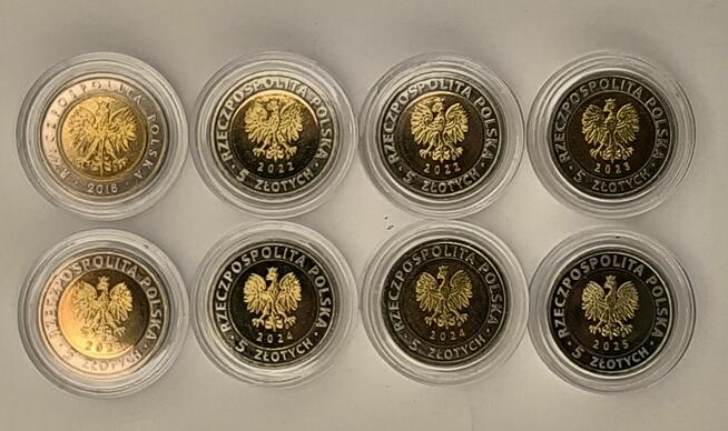 5zł-8 monet okolicznościowych z serii Odkryj Polskę 2018-25r