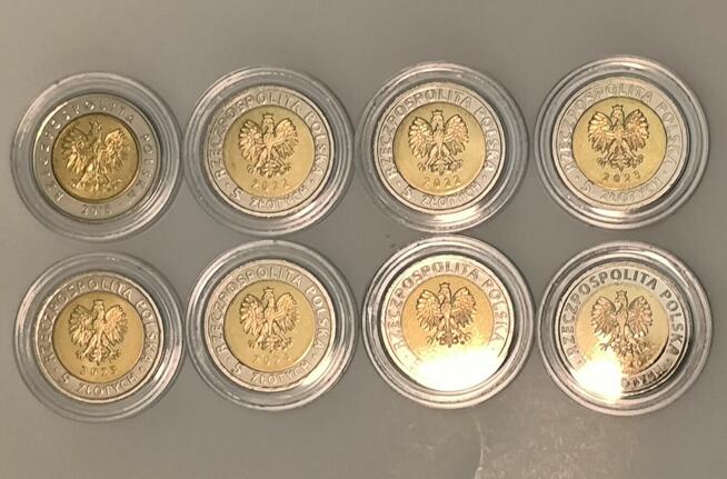 5zł-8 monet okolicznościowych z serii Odkryj Polskę 2018-25r