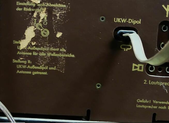 Lampowy odbiornik radiowy Nordmende Caruso 58 - lata produkc