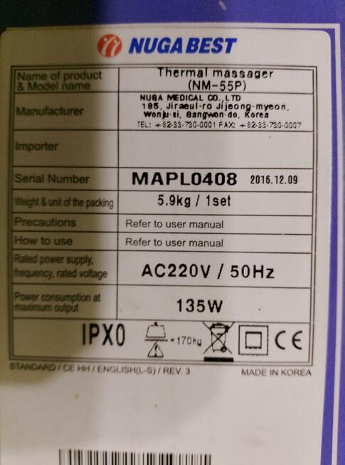 Nuga Najlepszy NM-55 P Masażer do stóp z piramidami turmaniu