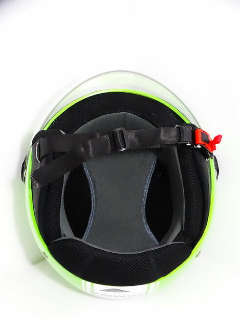 A-Pro Otwarty Twarz Zielony kask motocyklowy roz. L