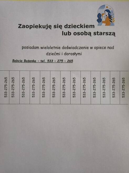 Opieka nad dziećmi i osobami starszymi