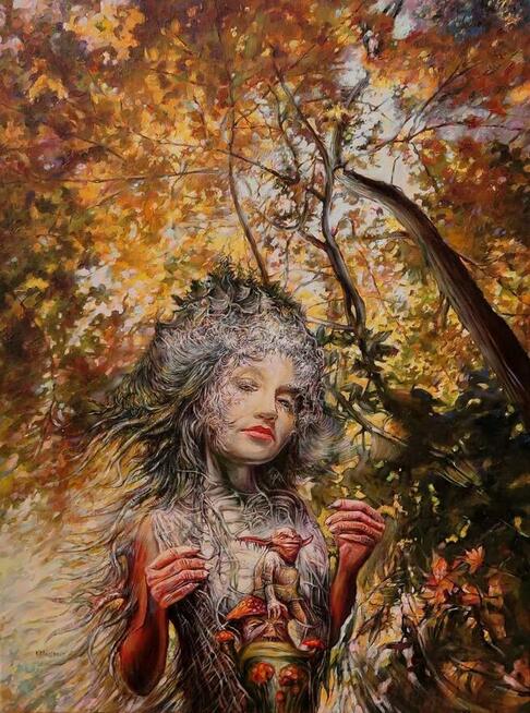 Surrealizm Fantasy Art obraz autorski na zamówienie