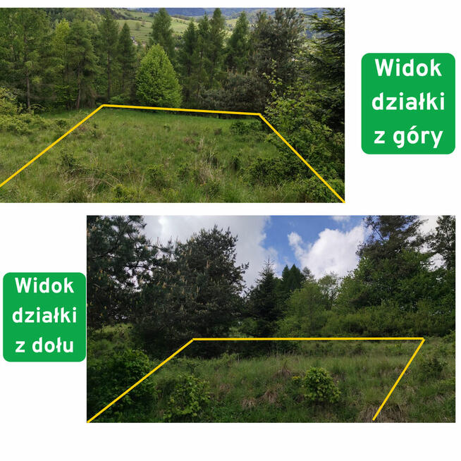 Działka rolna w górach – Szlachtowa 3 072 m² natura, spokój