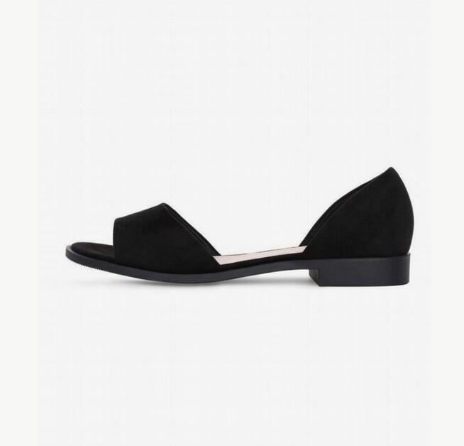 Baleriny z odkrytym noskiem, rozmiar 36