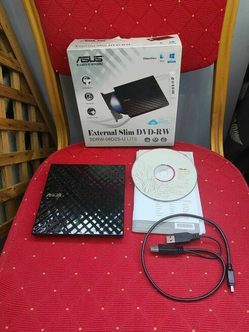 Nagrywarka DVD RW CD zewnętrzna Asus SDRW-08D2S-U Lite Napęd