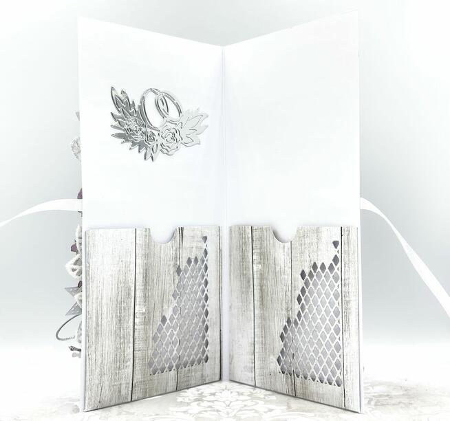 Pamiątka Ślubu. Młoda Para. Kartka 3D