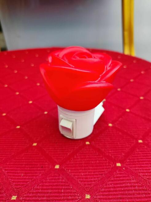 Lampka Do kontaktu Kontaktowa Róża Czerwona z włącznikiem