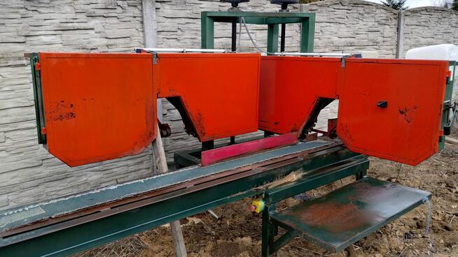 TRAK taśmowy dwugłowicowy TRAK-MET PRPW-2, oflisiarka, deski