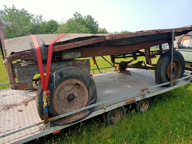 Przyczepa wywrotka d47a wywrot 3 strony dowóz