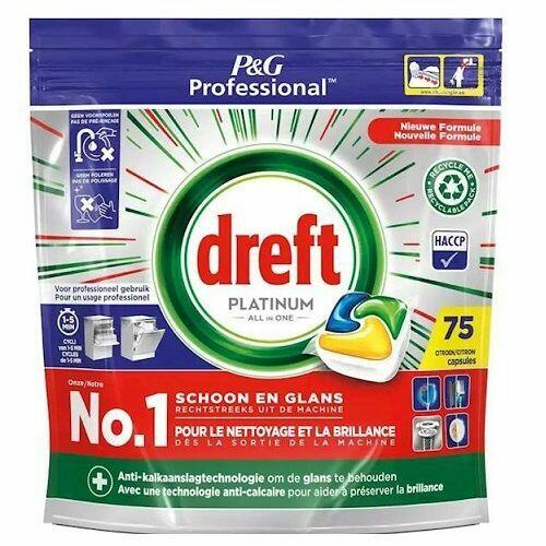 Dreft Platinum 75szt do zmywarki cytrynowe HURTOWNIA