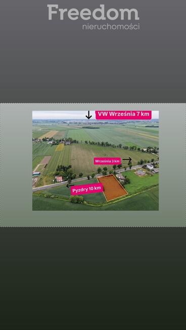 Działka kolo Wrześni