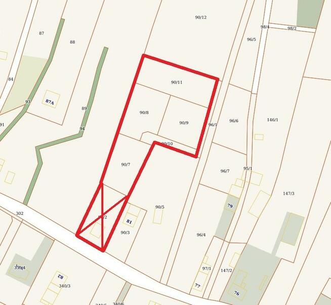 Działka budowlana Brzeźnik gm. Bolesławiec