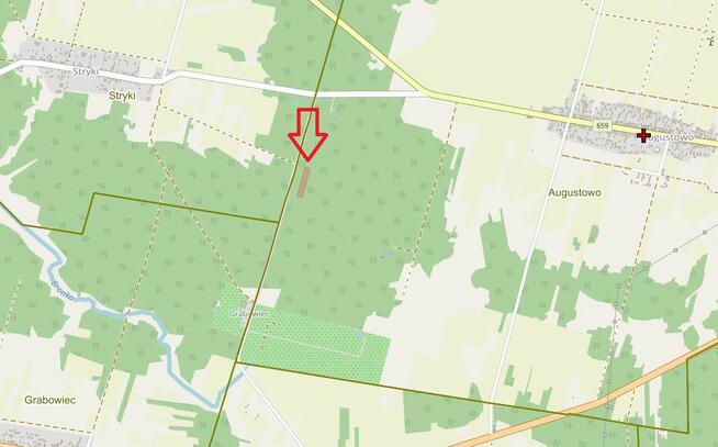 Działka leśna Augustowo gm. Bielsk Podlaski,
